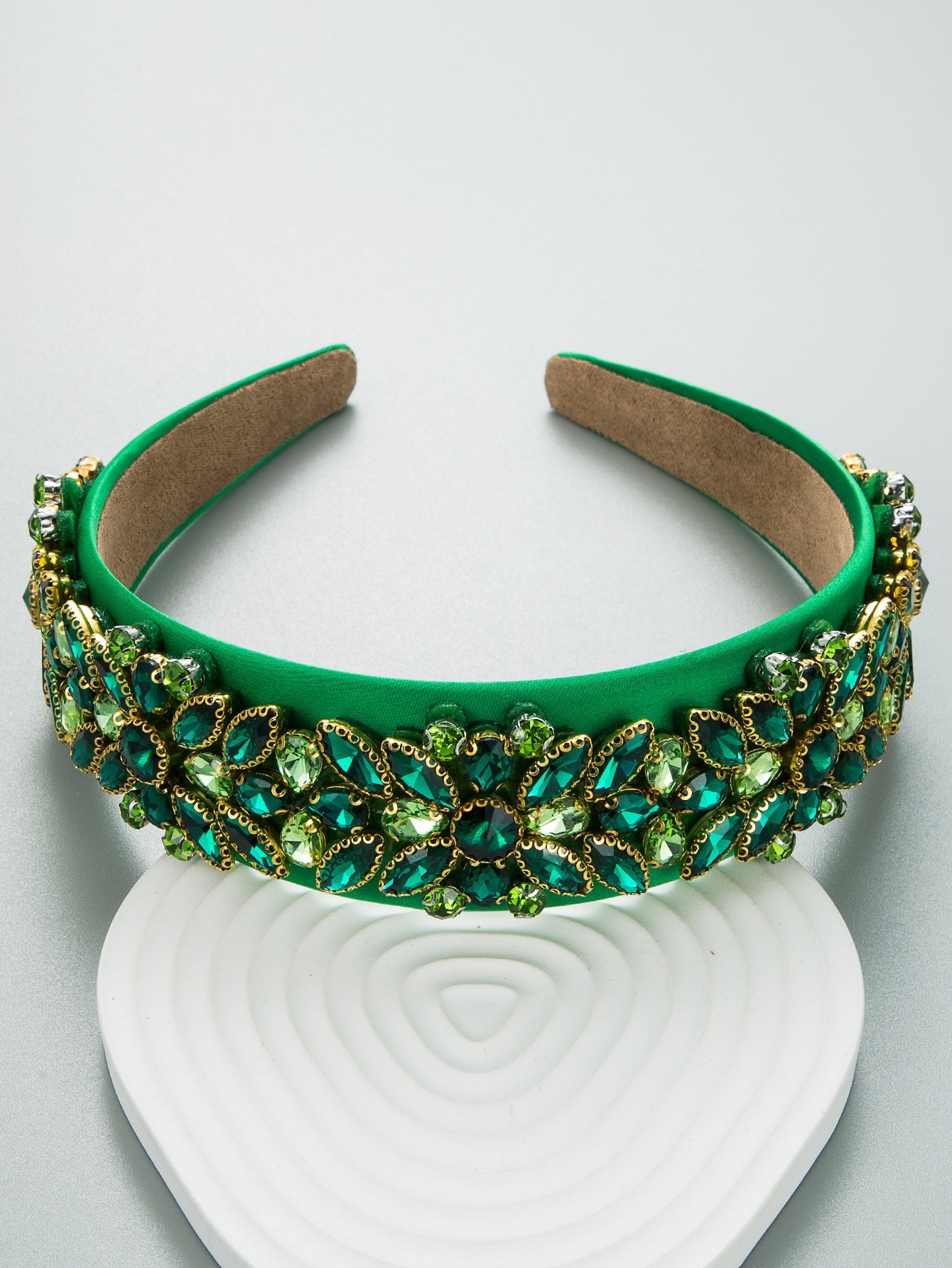 Women's Baroque Rhinestone Geometric Crystal Wide-Brimmed Headband