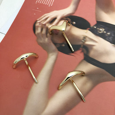 Women's Retro Alloy Plating Hair Buckle - Japanese Style Metal Hair Accessories for Small Hair Volume