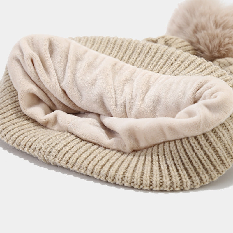 Women's Solid Color Acrylic Knit Scarf, Hat, and Gloves Set