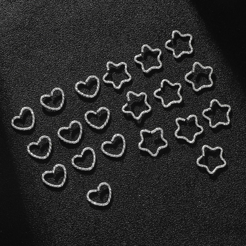 Women's Metal Hollow Out Hair Buckle & Star Love Hair Accessories Set