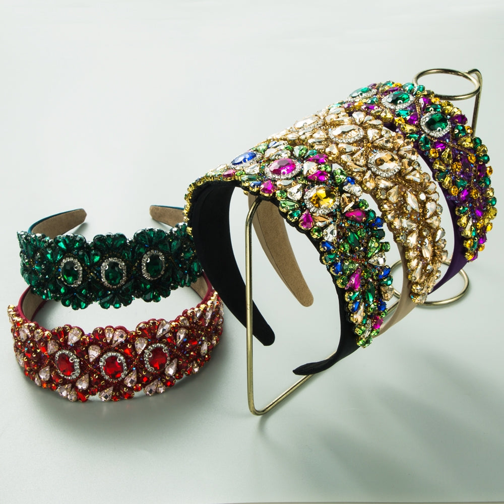Women's Baroque Rhinestone Flower Hairband