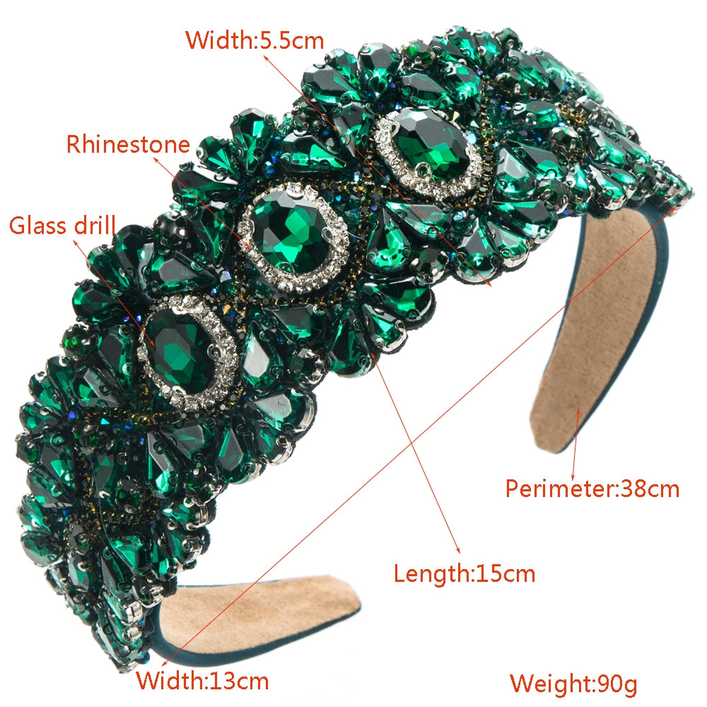 Women's Baroque Rhinestone Flower Hairband