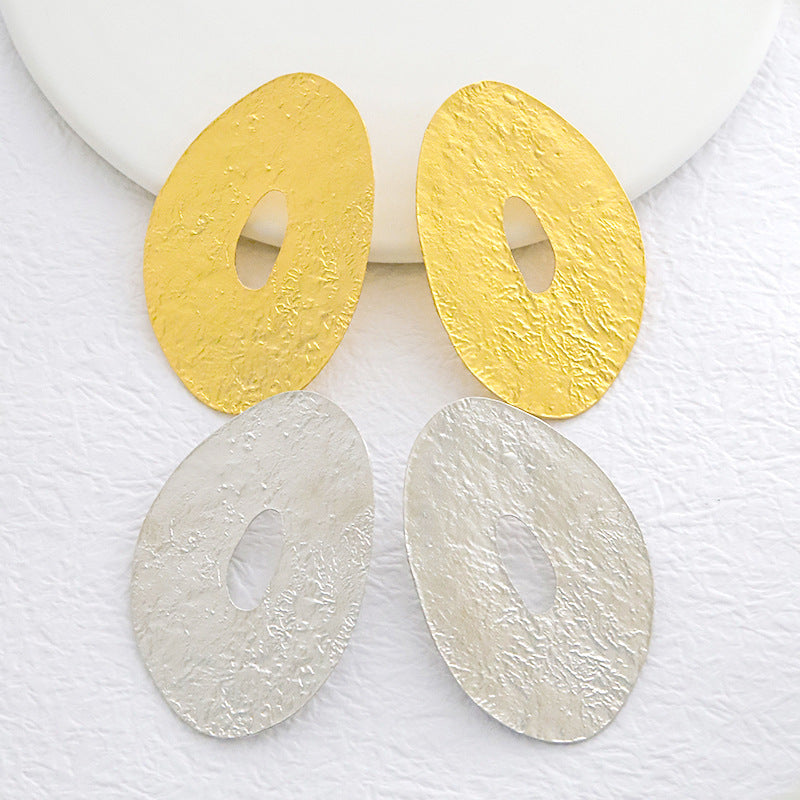 Elegant Irregular Gold Plated Alloy Drop Earrings