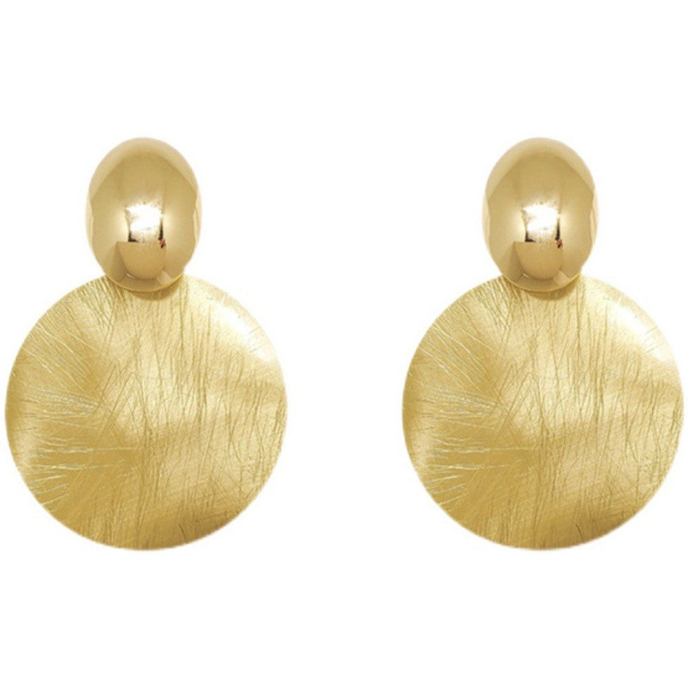 Retro Geometric Leaf Heart Butterfly Metal Drop Earrings