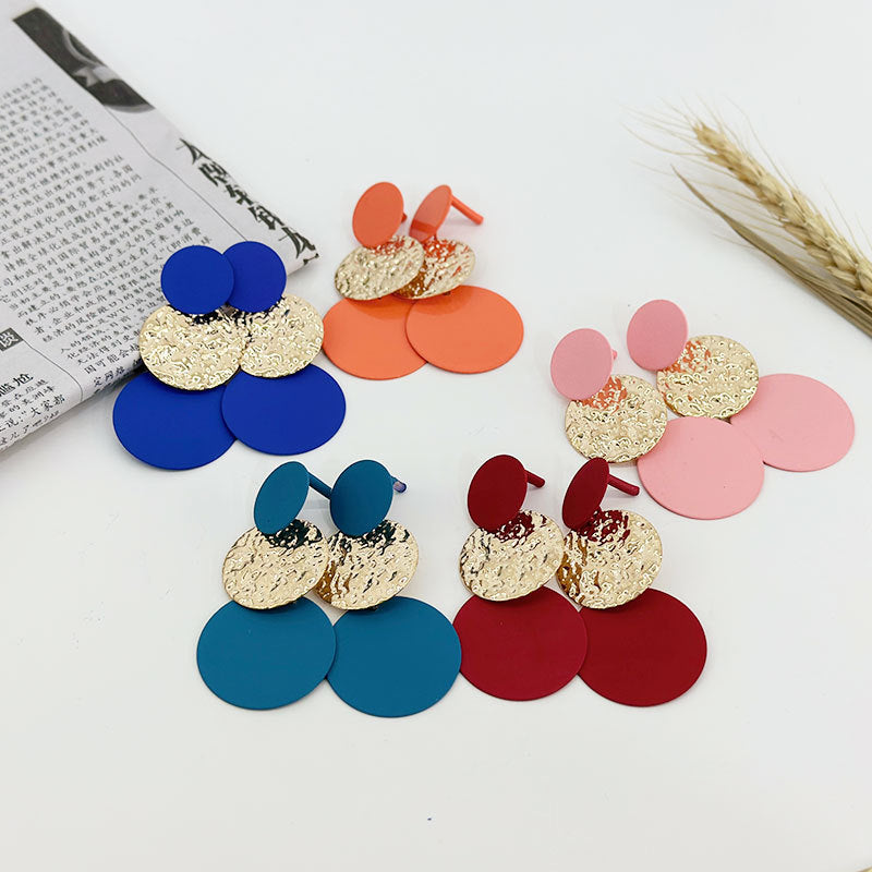 1 Pair Minimalist Geometric Alloy Plated Women's Drop Earrings