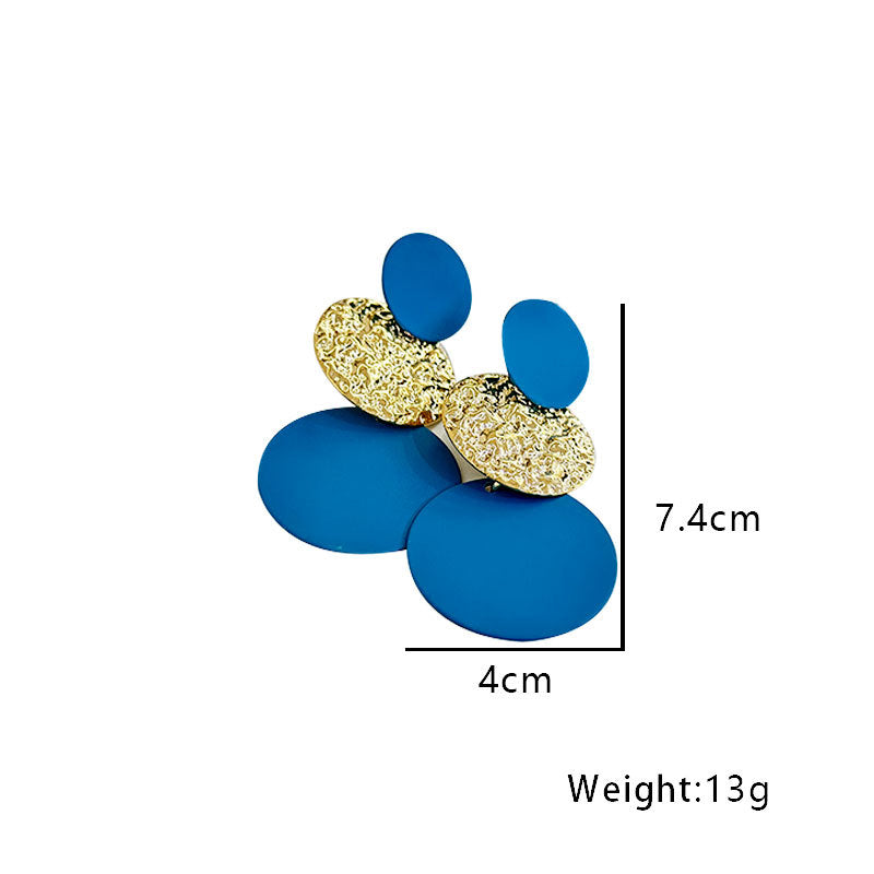 1 Pair Minimalist Geometric Alloy Plated Women's Drop Earrings