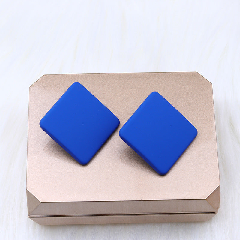 1 Pair Minimalist Geometric Acrylic Square Women's Earrings