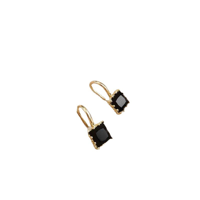 1 Pair Minimalist Square Zircon Alloy Women's Earrings