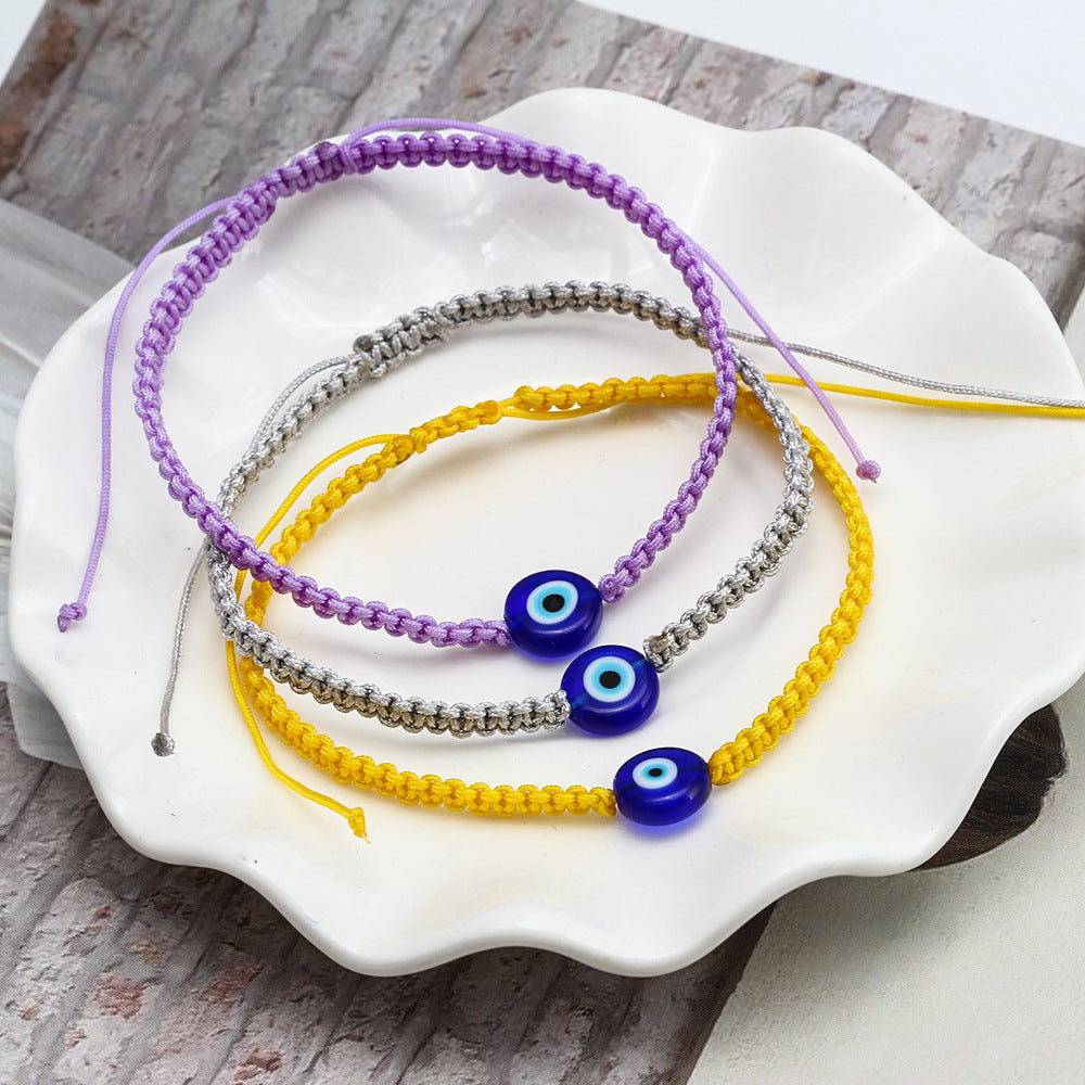 Fashion Evil Eye Braided Unisex Bracelet