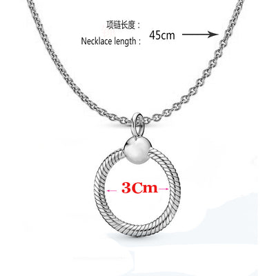 Simple Heart Bow Knot Pendant Necklace with Rhinestones for Mother's Day Gift