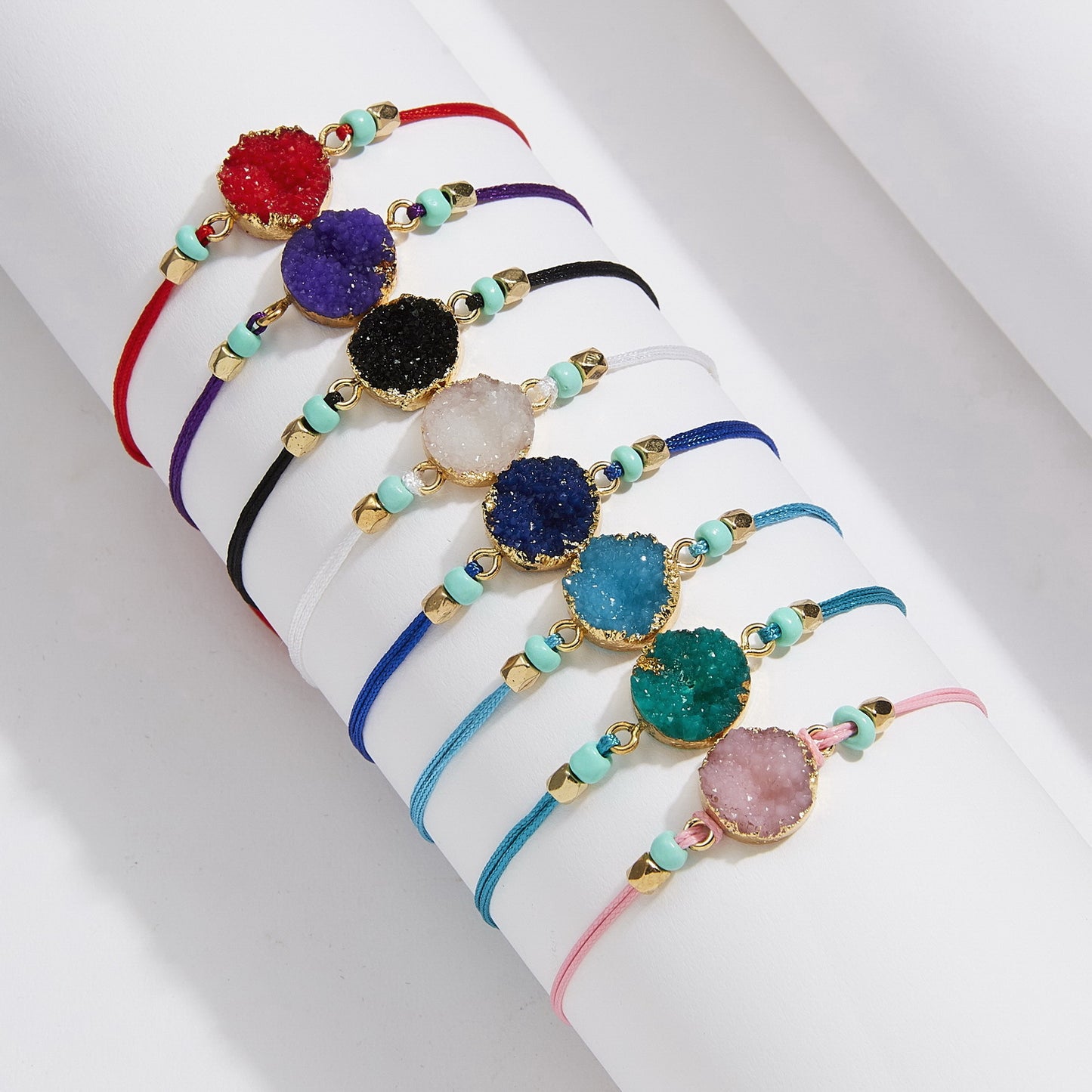 Geometric Resin Rope Unisex Friendship Bracelet