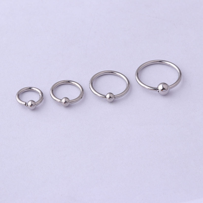 2mm Coil Fashion Stainless Steel Seamless Nose and Ear Ring Piercing Jewelry