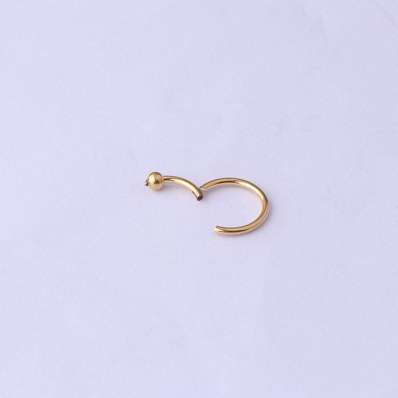 2mm Coil Fashion Stainless Steel Seamless Nose and Ear Ring Piercing Jewelry