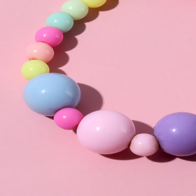 Acrylic Beaded Unicorn Jewelry Set - Earrings, Ring, and Bracelet