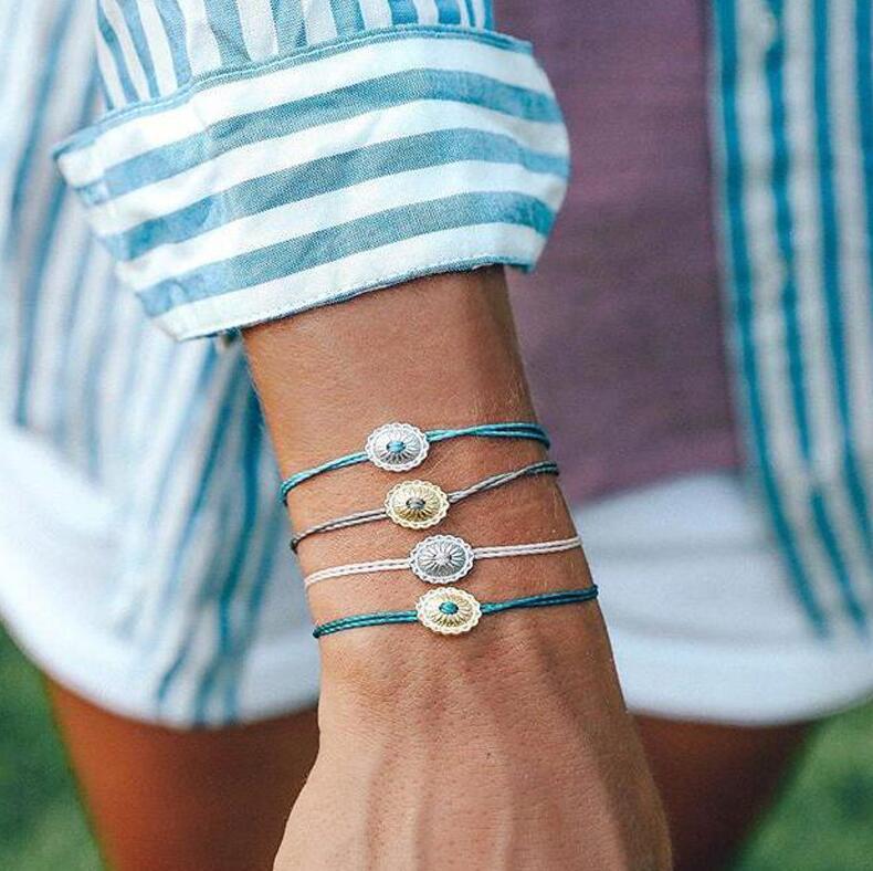Alloy Geometric Love Heart Charm Bracelet Set