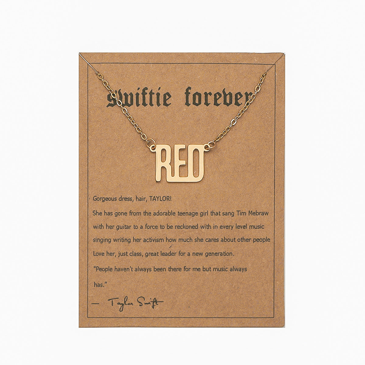 Simple Letter Stainless Steel Pendant Necklace - Gold Plated Fashion Accessory