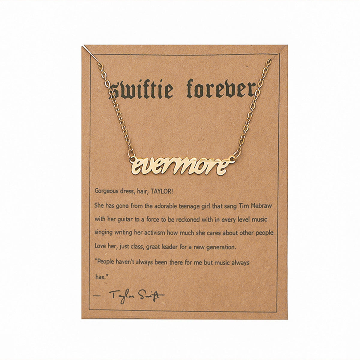 Simple Letter Stainless Steel Pendant Necklace - Gold Plated Fashion Accessory
