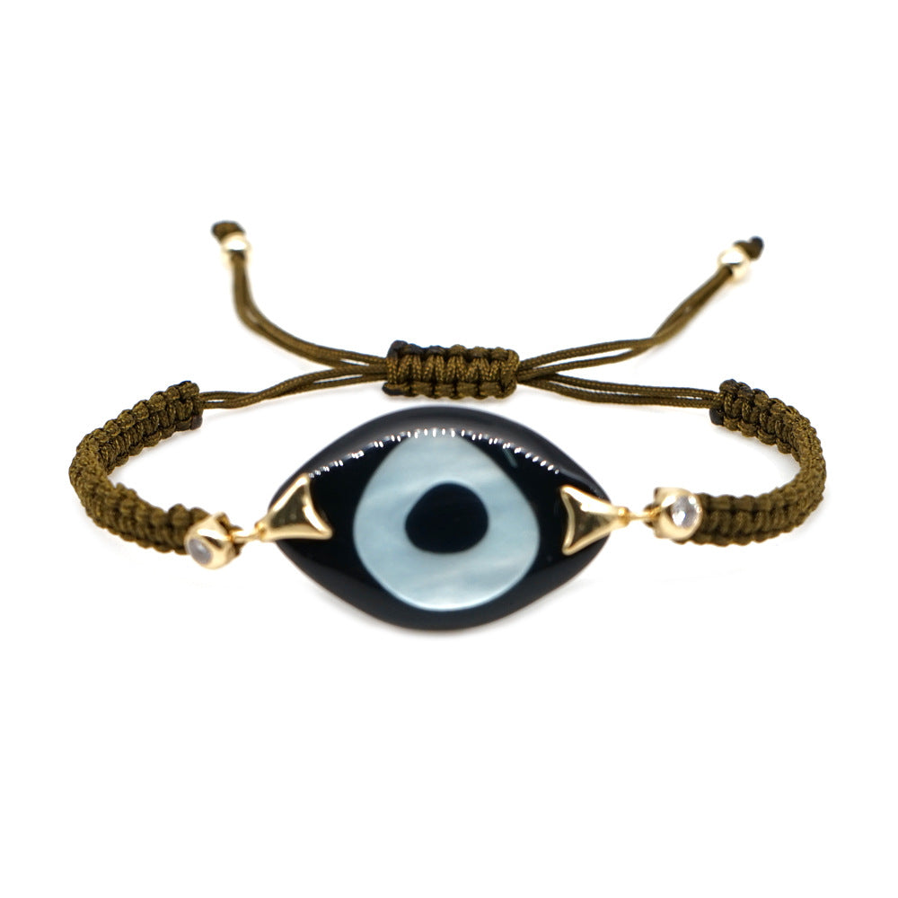 Bohemian Handcrafted Evil Eye Acrylic Bracelet