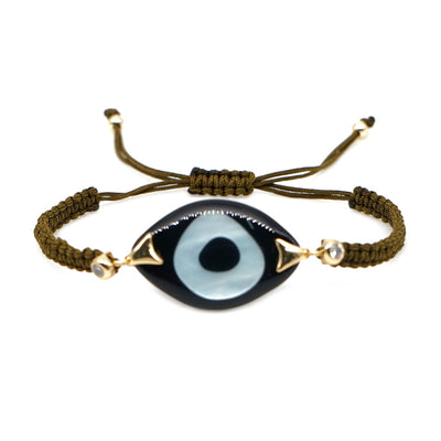Bohemian Handcrafted Evil Eye Acrylic Bracelet