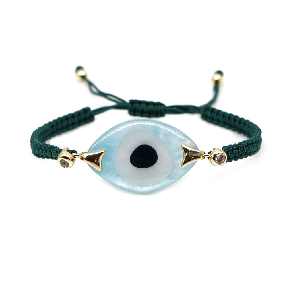 Bohemian Handcrafted Evil Eye Acrylic Bracelet
