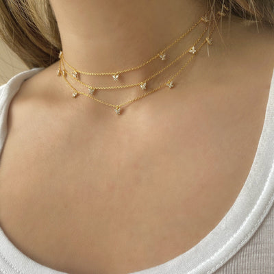 18K Gold Plated Butterfly Clavicle Chain Necklace