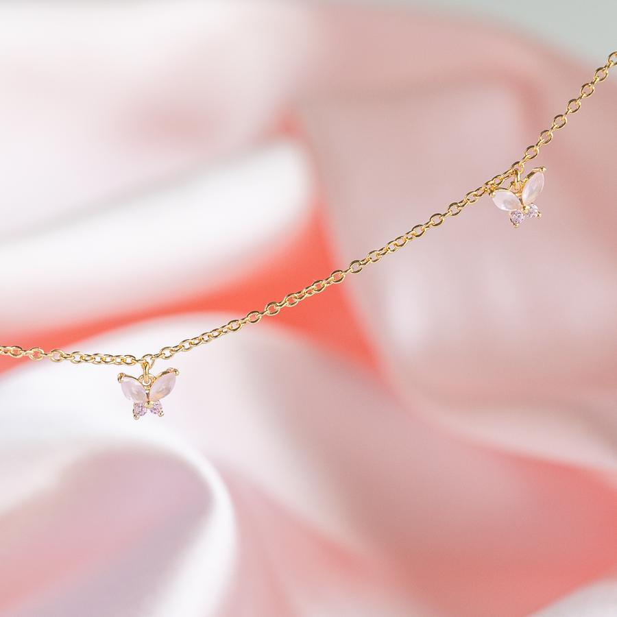 18K Gold Plated Butterfly Clavicle Chain Necklace