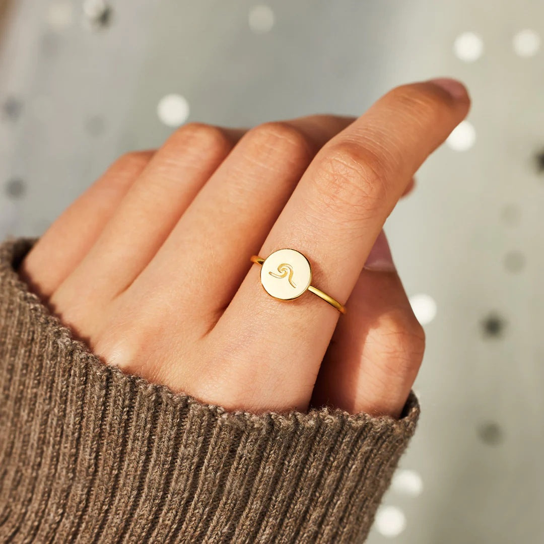 Casual Geometric S925 Sterling Silver Inspirational Ring for Women