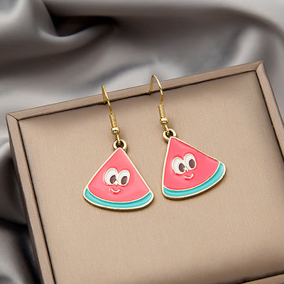 Classic Cartoon Character Alloy Drop Earrings