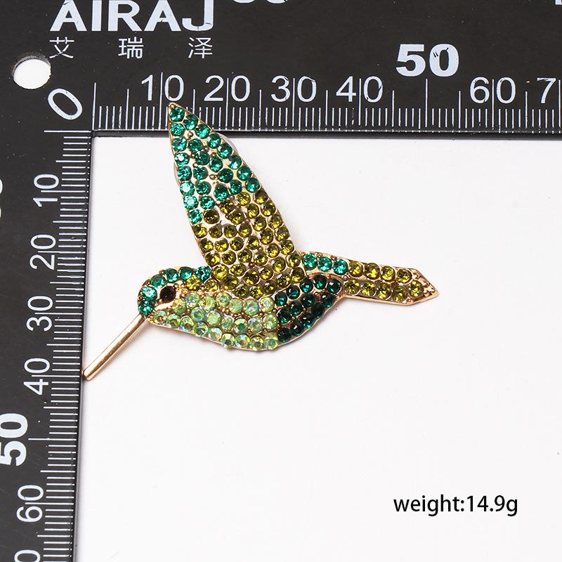 Colored Diamond Bird Stud Earrings - Creative Animal Design Statement Jewelry