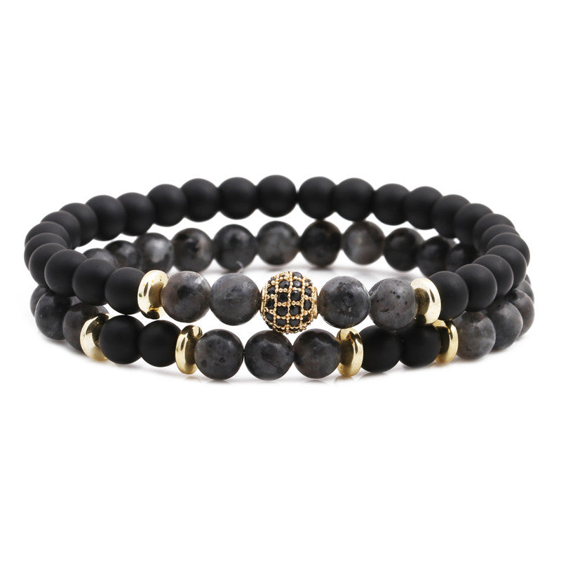 Copper Geometric Tiger Eye Beaded Bracelet - Natural Stone Jewelry