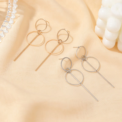 Creative Geometric Long Drop Earrings for Women