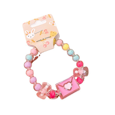 Cute Cartoon Acrylic Beaded Kids' Jelly Color Bracelet