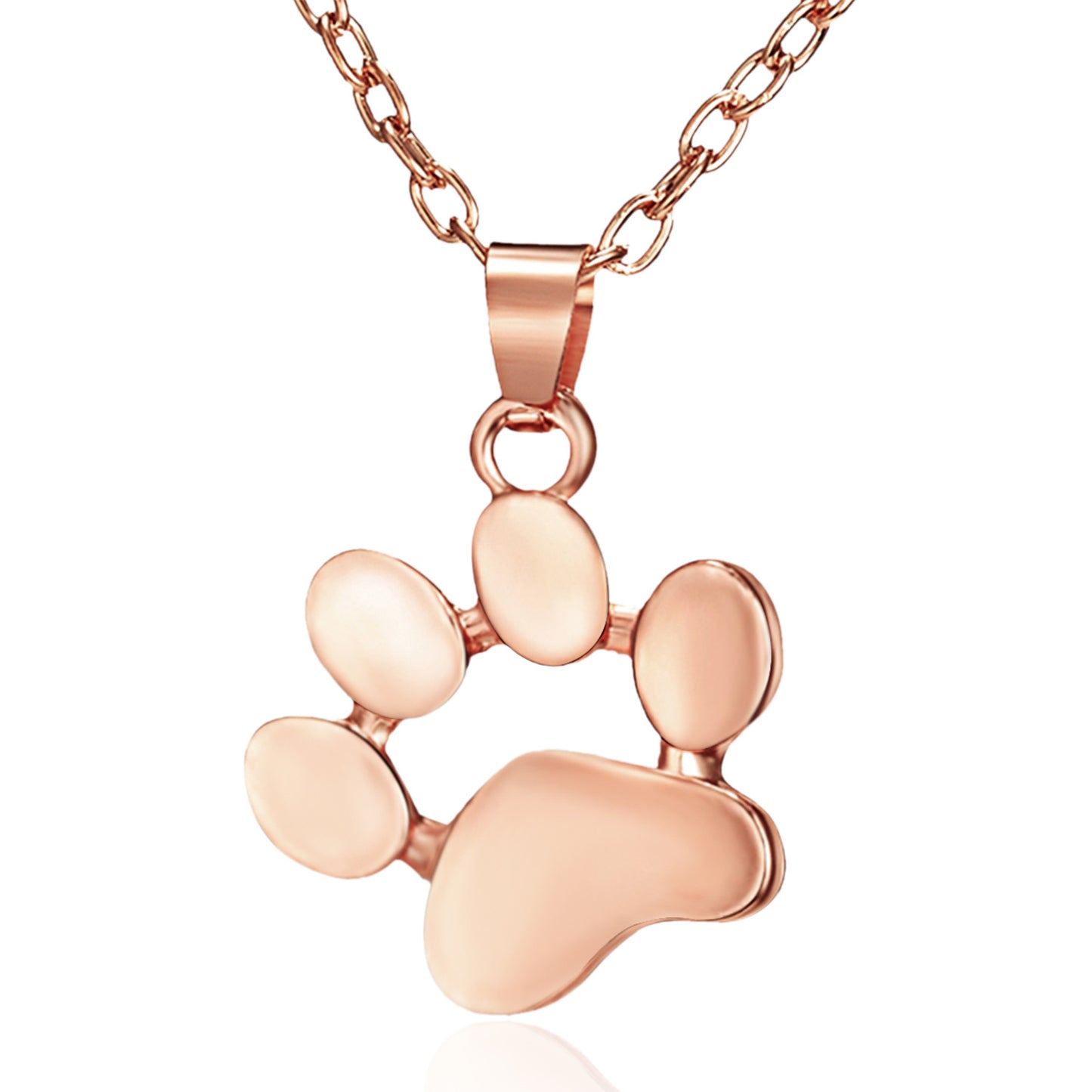 Cute Animal Paw Print Alloy Pendant Necklace