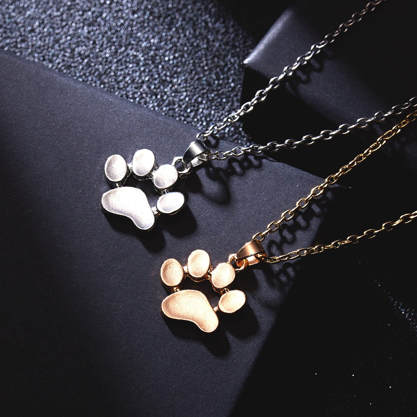 Cute Animal Paw Print Alloy Pendant Necklace