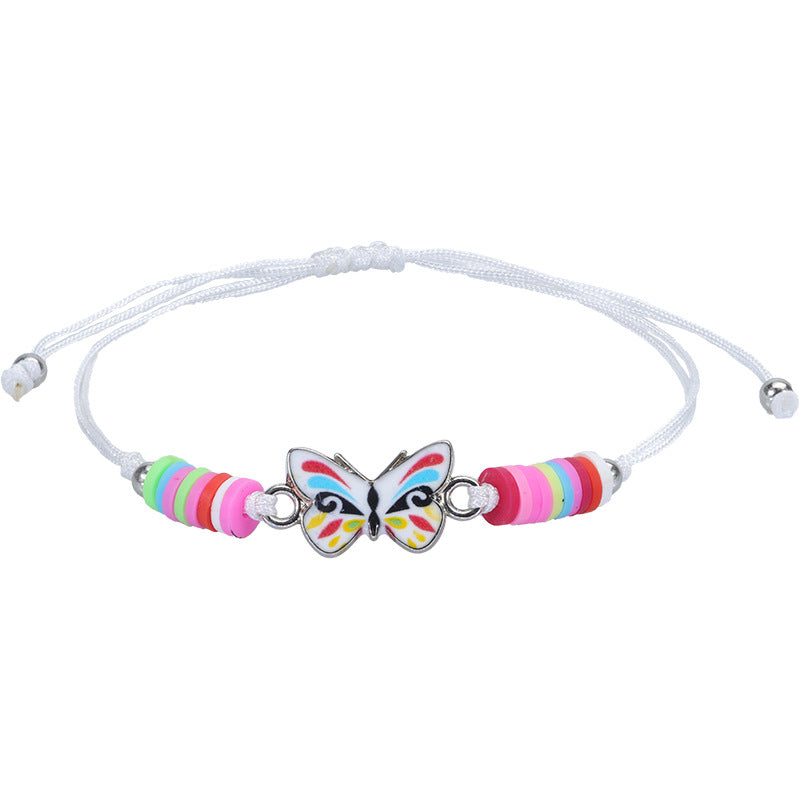 Colorful Heart & Butterfly Alloy Kids' Bracelet - Party Favor Accessory