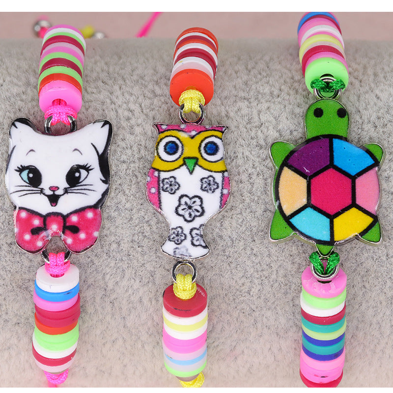 Colorful Heart & Butterfly Alloy Kids' Bracelet - Party Favor Accessory