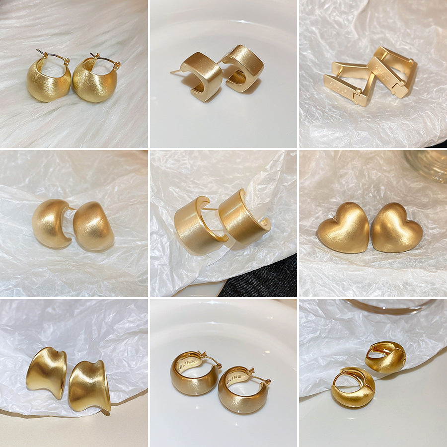Elegant Geometric Heart Metal Plated Women's Earrings