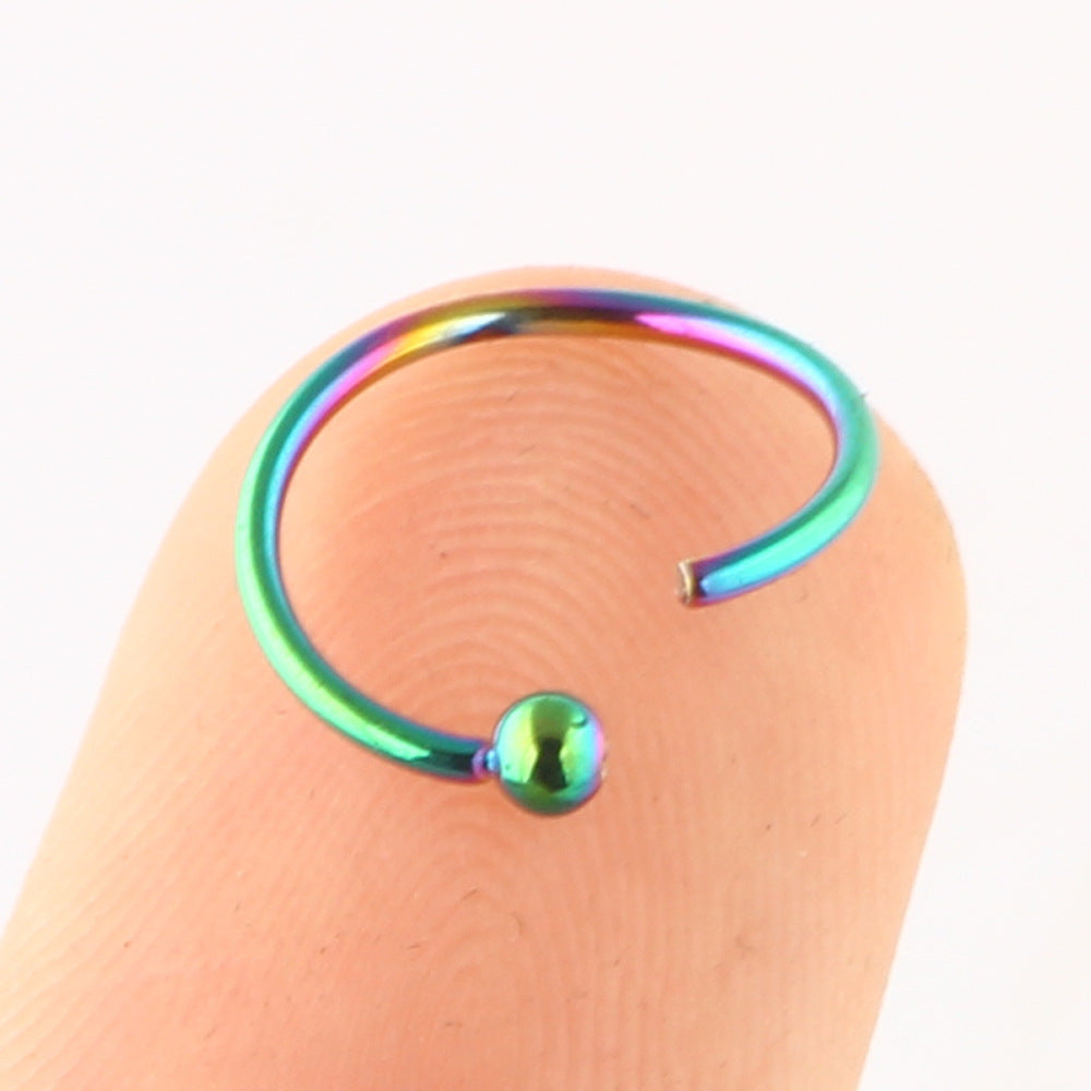 Ethnic Flower Stainless Steel Stud and Hoop Piercing Jewelry