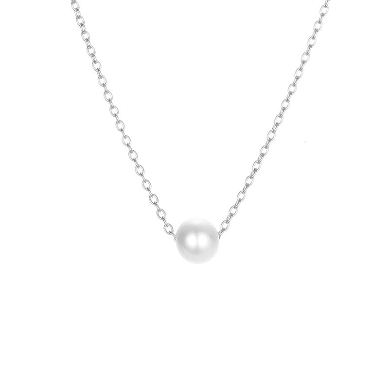 14K Gold Plated Freshwater Pearl Pendant Necklace for Women