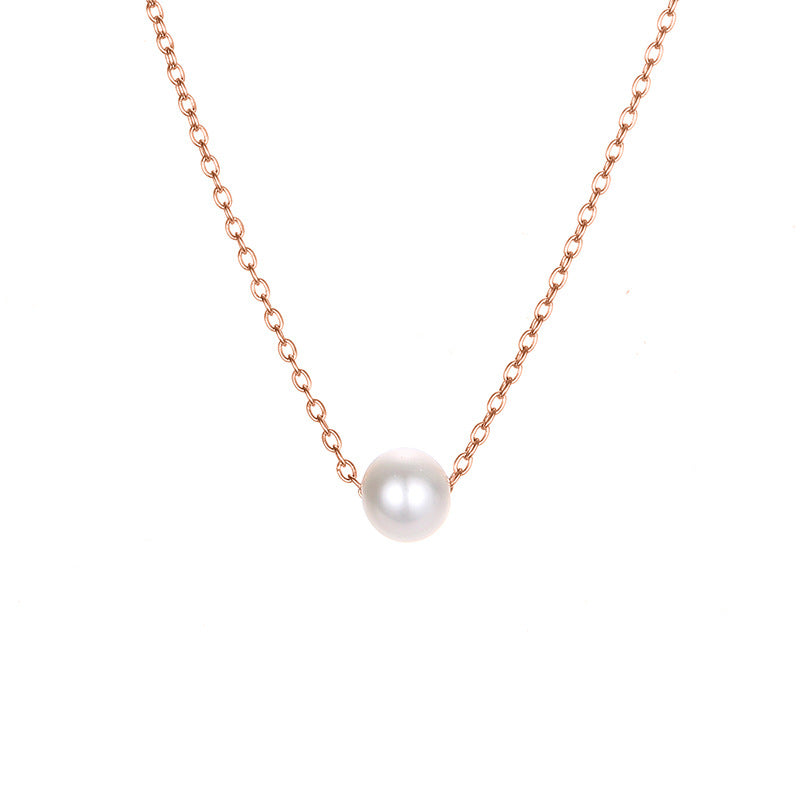 14K Gold Plated Freshwater Pearl Pendant Necklace for Women