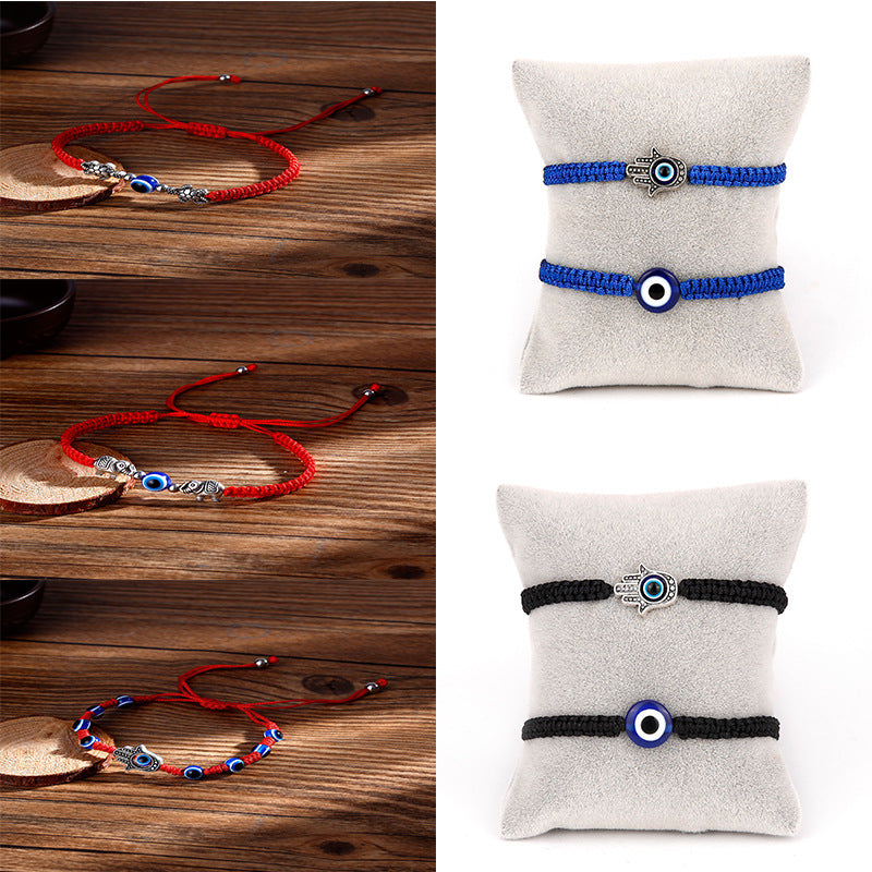Fashion Evil Eye Braided Bracelet with Colorful Handcrafted Design