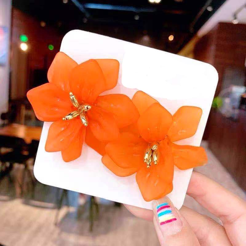 Bohemian Holiday 3D Flower Statement Earrings