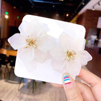 Bohemian Holiday 3D Flower Statement Earrings