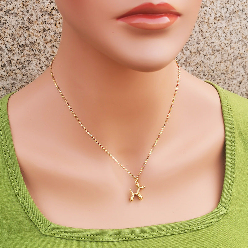 Fashion Vintage Butterfly Titanium Steel Shell Pendant Necklace