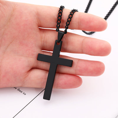 Fashion Cross Stainless Steel Men's Pendant Necklace