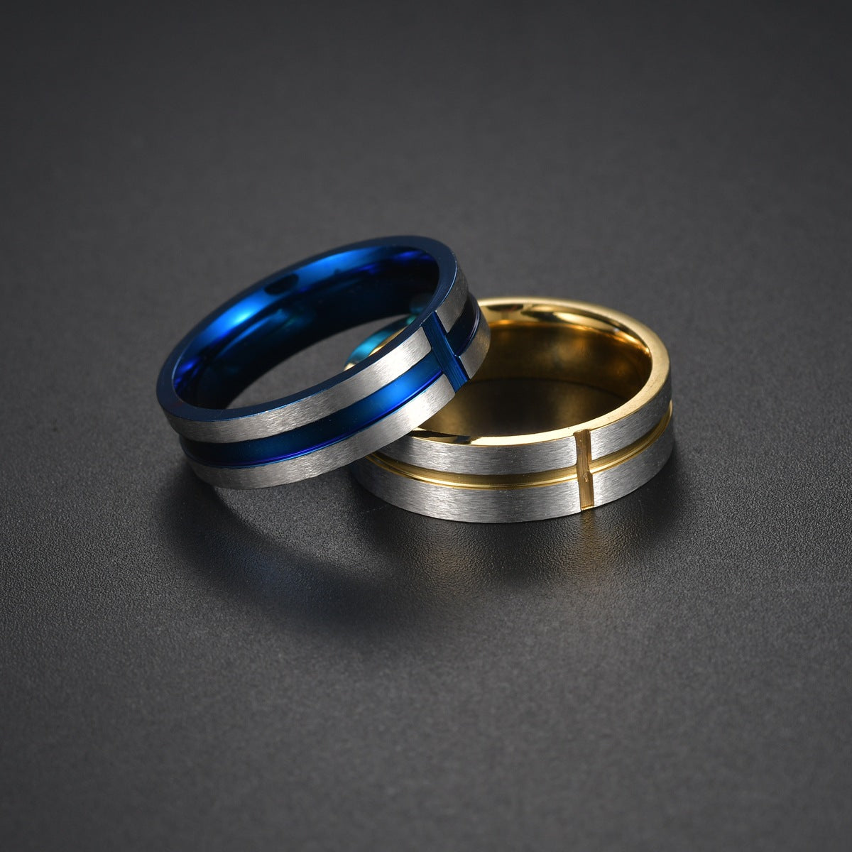 Fashion Cross Stainless Steel Men's Ring