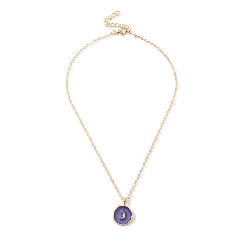 Fashion Stars Moon Heart Pendant Necklace