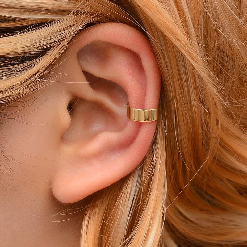 Fashion U-Shaped Ear Cuff Clip-On Earrings Copper Minimalist Design