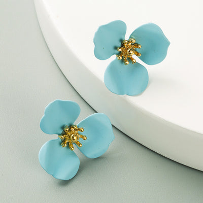 Elegant Floral Alloy Earrings