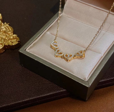 Fashion Four Leaf Clover Zircon Inlay Titanium Steel Necklace - Versatile Luxury Choker for Women